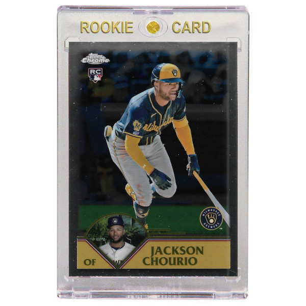 Jackson Chourio Milwaukee Brewers 2024 Topps Chrome Lids Exclusive # 37 Rookie Card