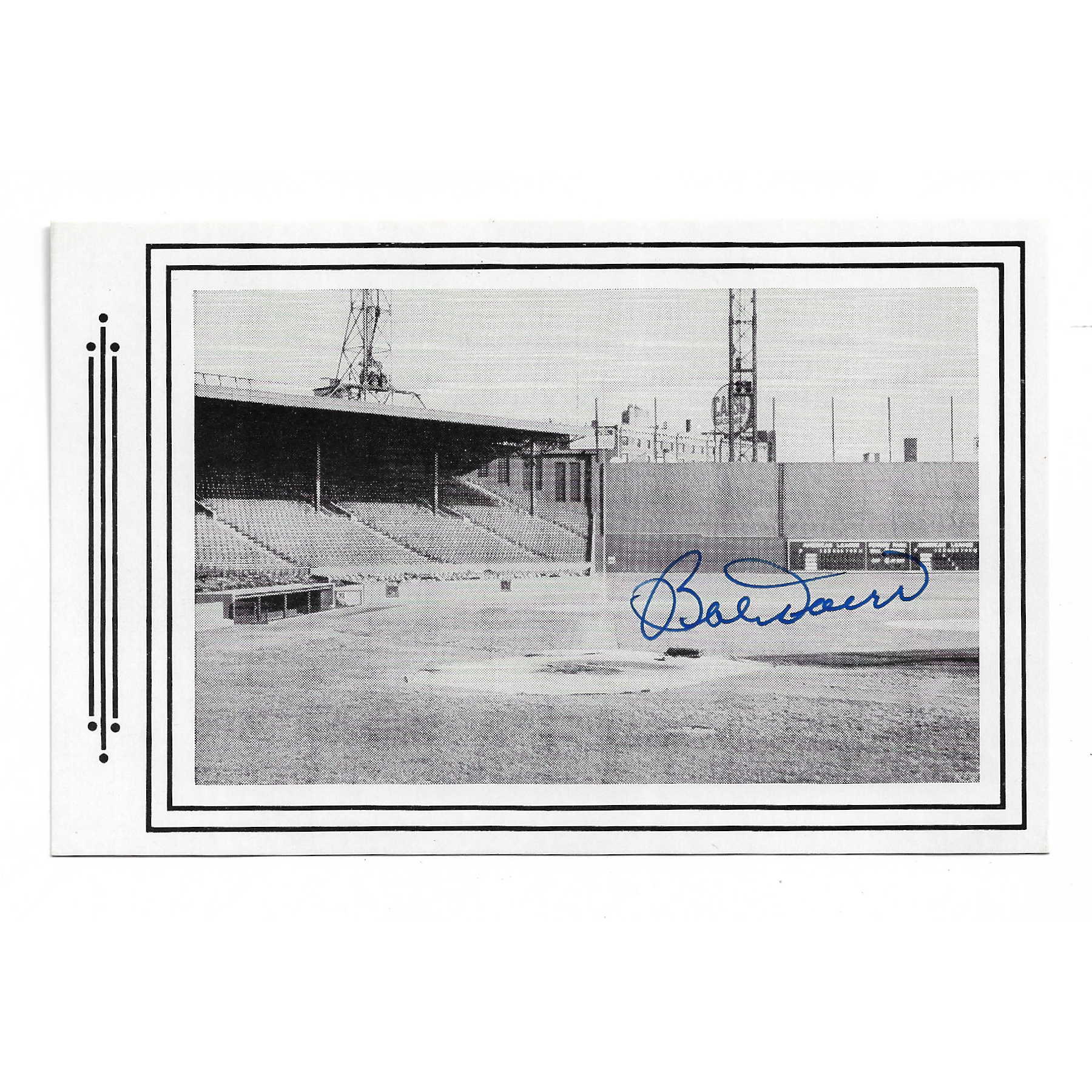 Bobby Doerr Autographed Fenway Park Postcard (JSA)