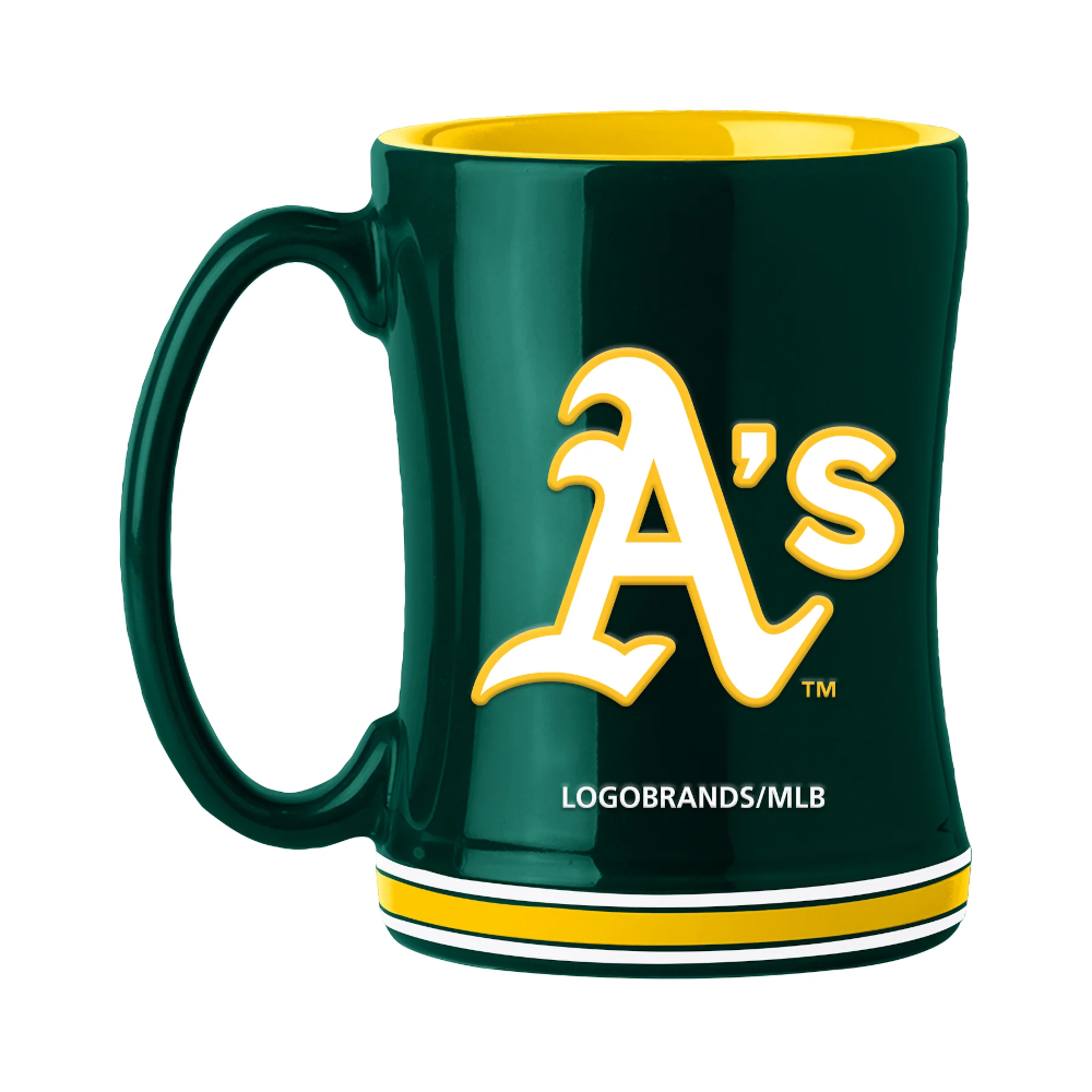 Oakland Athletics Team Logo 14 Ounce Relief Mug
