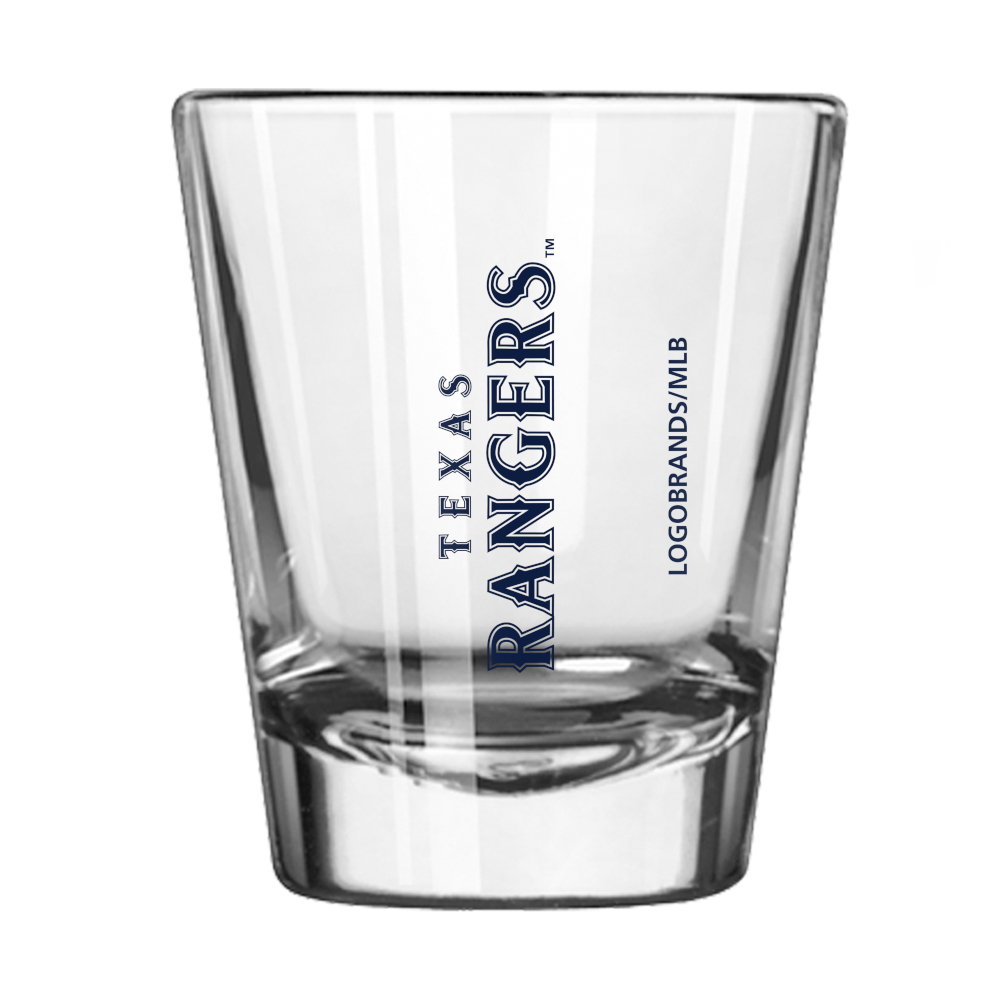 Texas Rangers Gameday 2 Ounce Team Logo Shot Glass