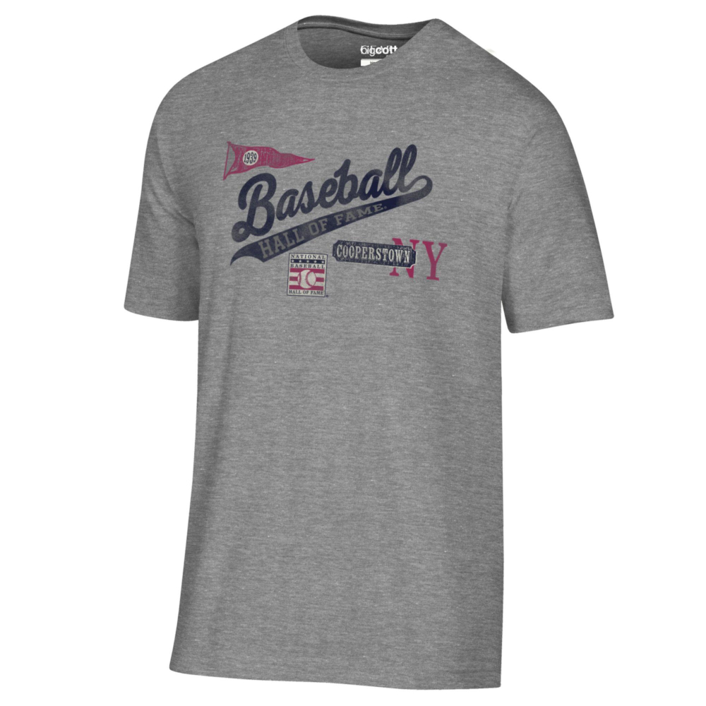 Men's Gear Vintage Baseball Icons Collage Grey T-Shirt