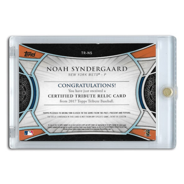 Noah Syndergaard 2015 Topps Tribute Relic # TR-NS Ltd Ed of 192