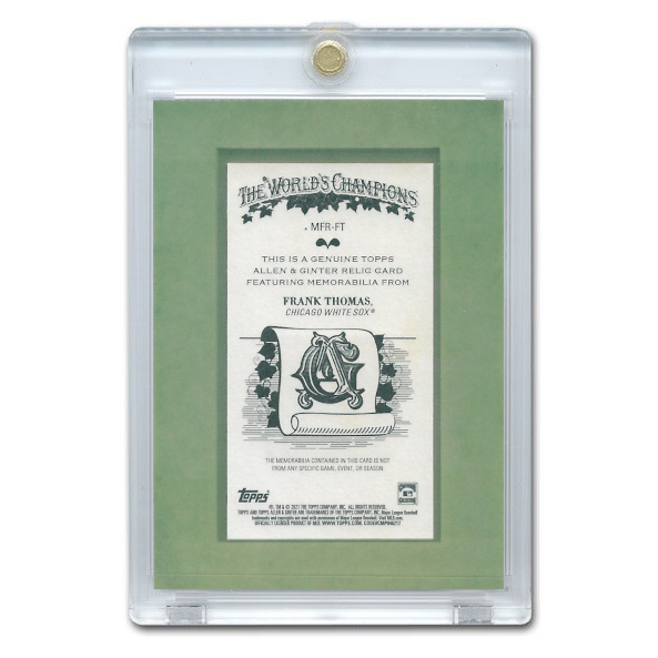 Frank Thomas 2021 Topps Allen & Ginter Mini Framed Relic # MFR-FT