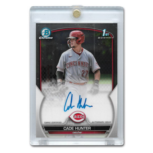 Cade Hunter Autographed Card 2023 Bowman Chrome Prospects # CPA-CH