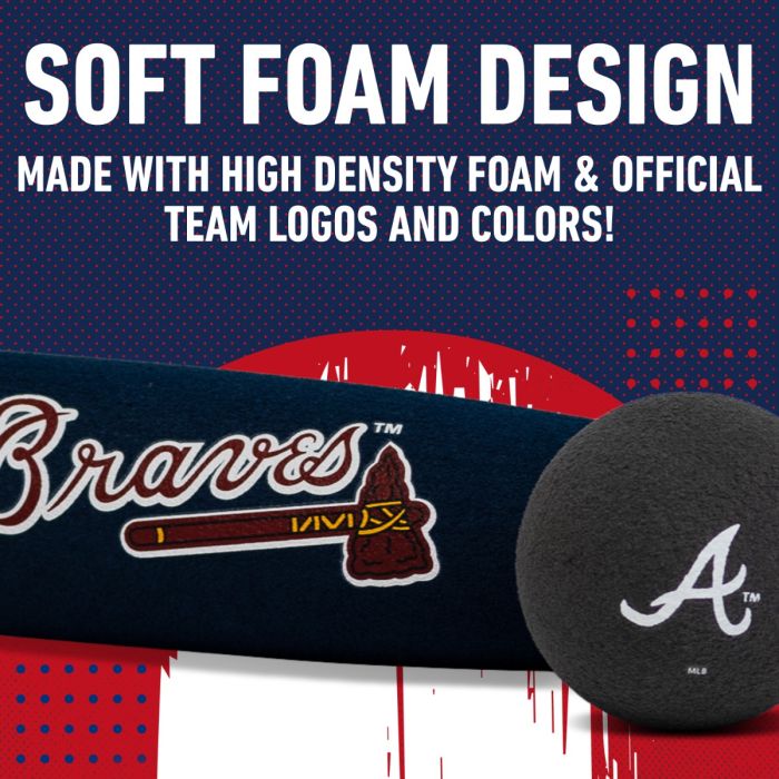 Atlanta Braves Franklin Team Jumbo Foam Bat & Ball Set