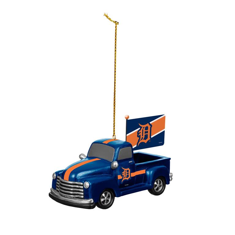 Detroit Tigers Rally Truck Holiday Ornament