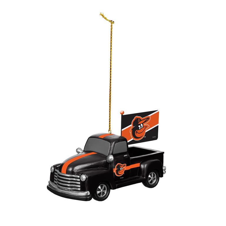 Baltimore Orioles Rally Truck Holiday Ornament
