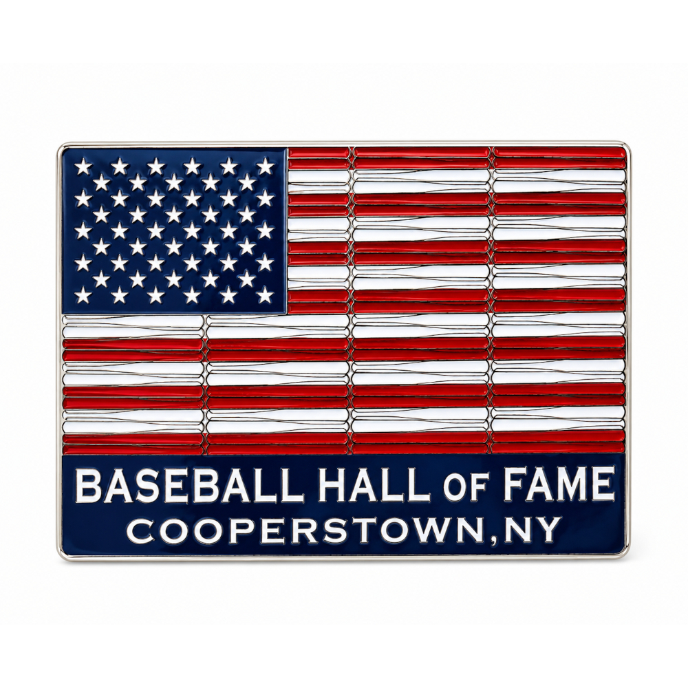 Baseball Hall of Fame American Bat Flag Collector’s Pin