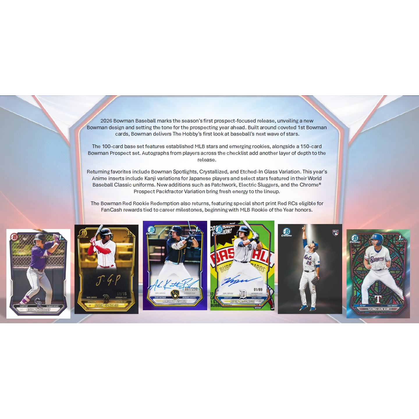 2026 Bowman Baseball Sealed 20 Pack Hobby Box