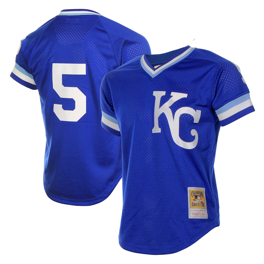 Men's Mitchell & Ness George Brett 1989 Kansas City Royals Batting