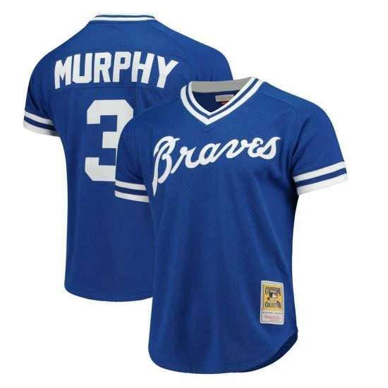 Men’s Mitchell & Ness Dale Murphy Atlanta Braves Authentic Replica 1981 Mesh Batting Practice Jersey