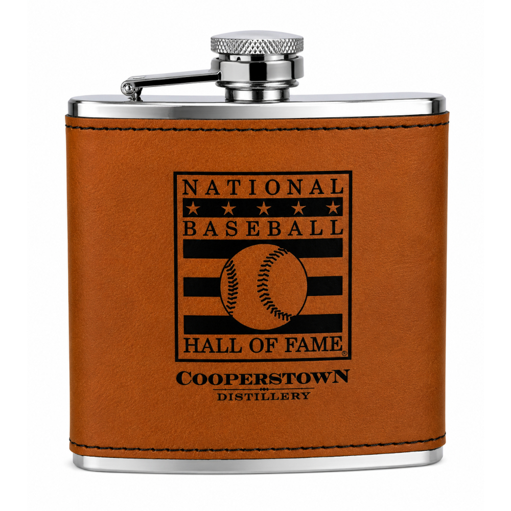 Baseball Hall of Fame Cooperstown Distillery 6 ounce Hip Flask