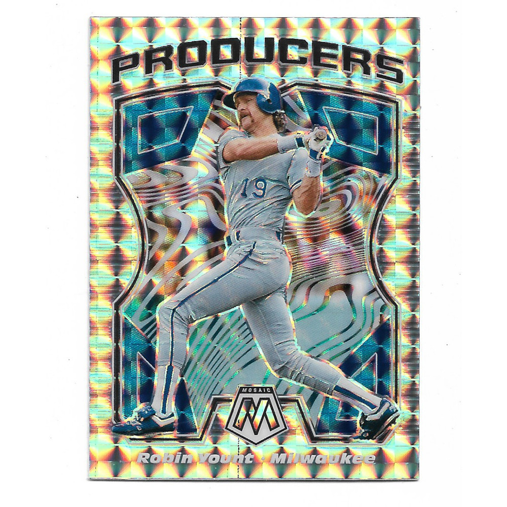 Robin Yount 2021 Panini Mosaic Producers Silver Holo # 9