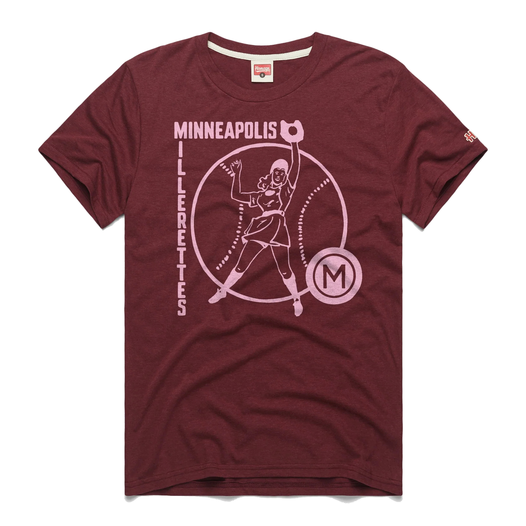 Unisex Minneapolis Millerettes All-American Girls Professional Baseball League Vintage T-Shirt