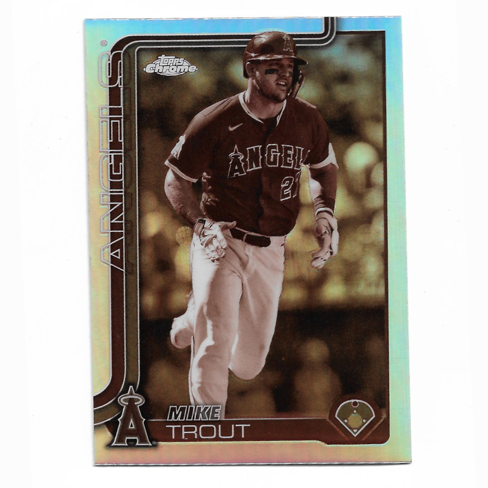 Mike Trout 2025 Topps Chrome Sepia Refractor # 100
