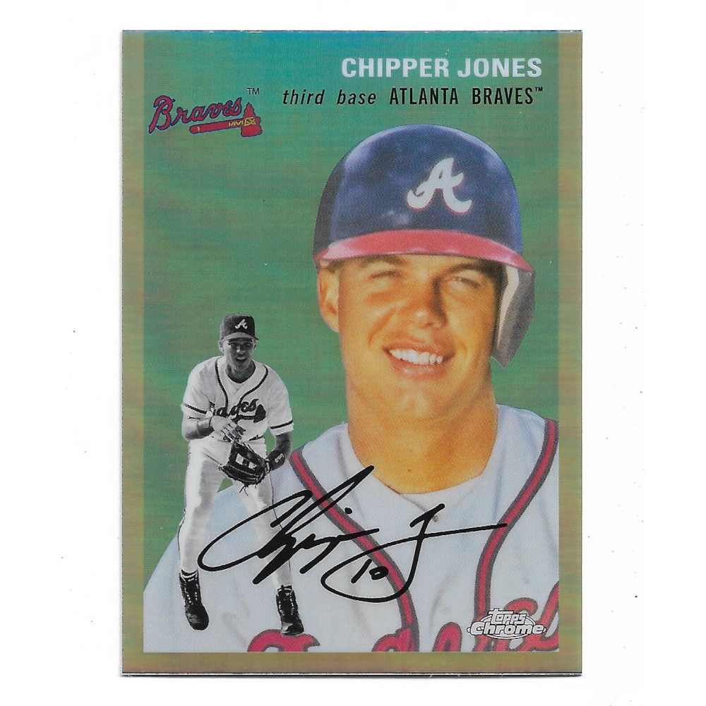Chipper Jones 2023 Topps Chrome Platinum Anniversary Refractor # 358