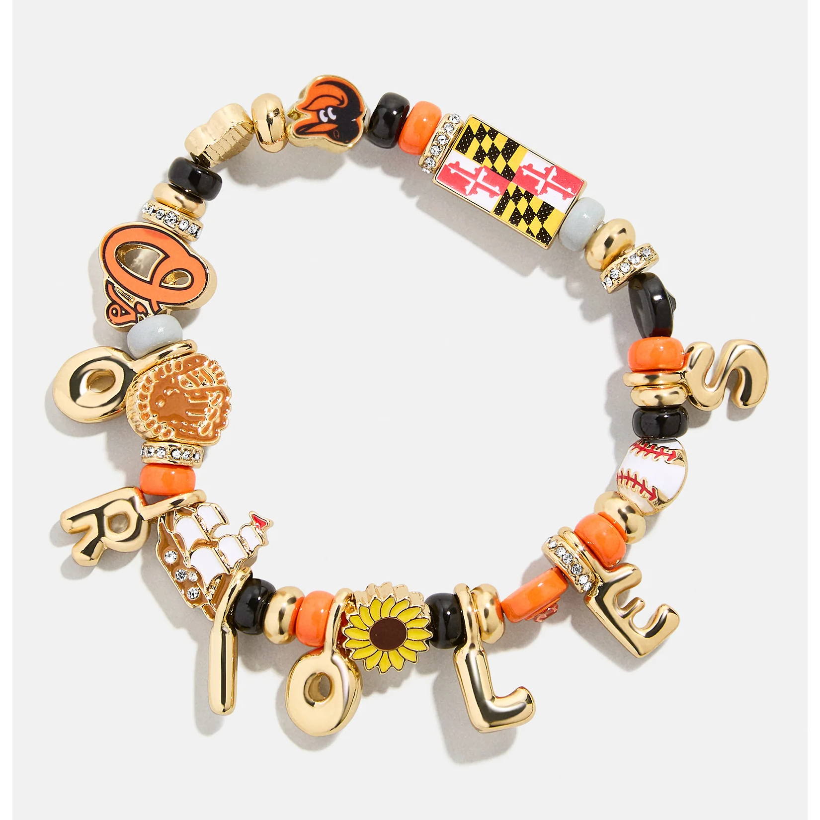 Baltimore Orioles BaubleBar Motif Beaded Bracelet