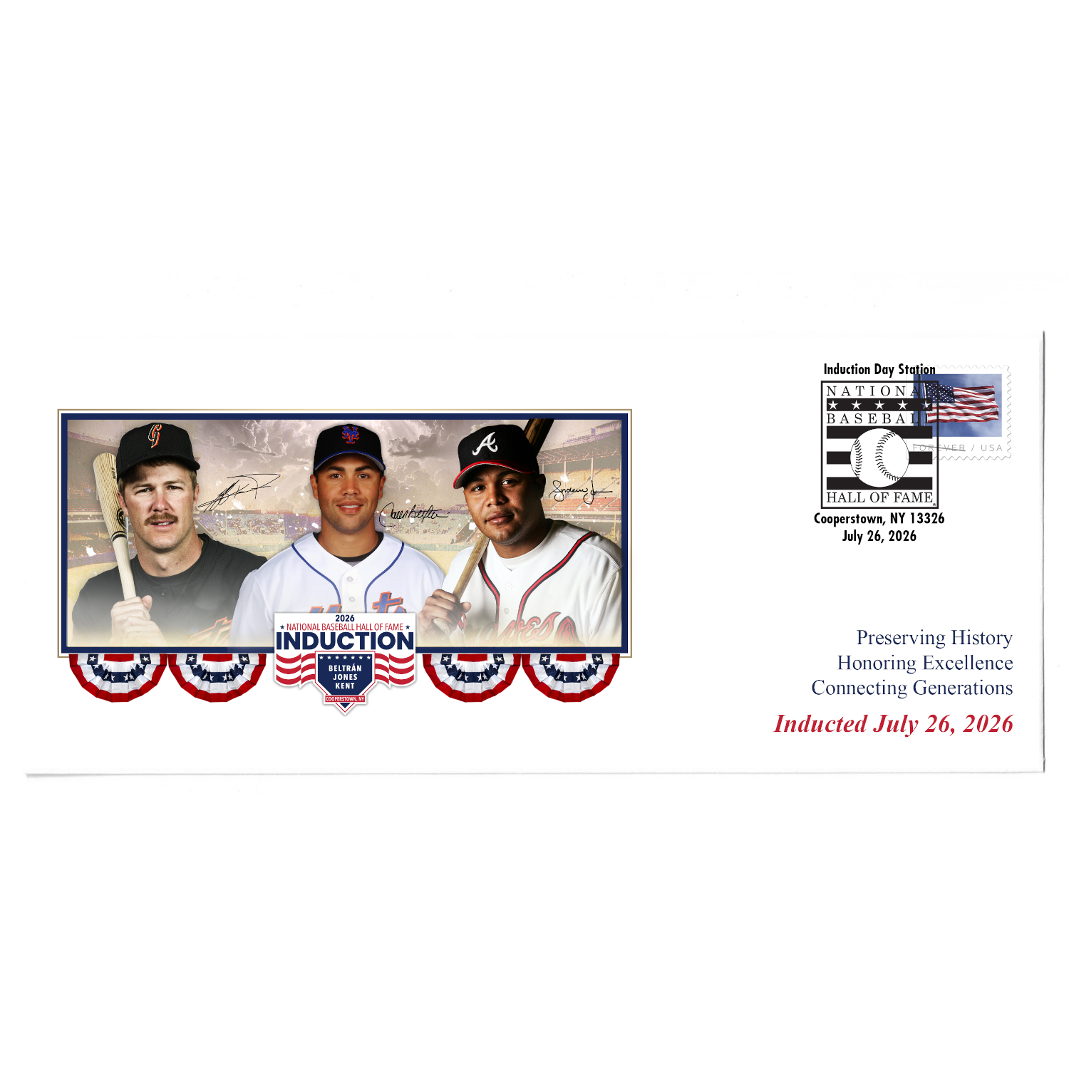 Baseball Hall of Fame 2026 Induction Cachet