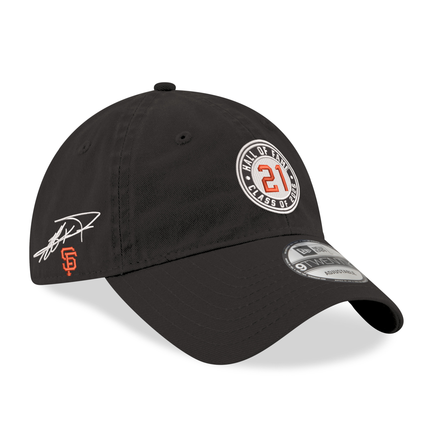 New Era Jeff Kent Class of 2026 Inductee San Francisco Giants 9TWENTY Black Signature Adjustable Cap