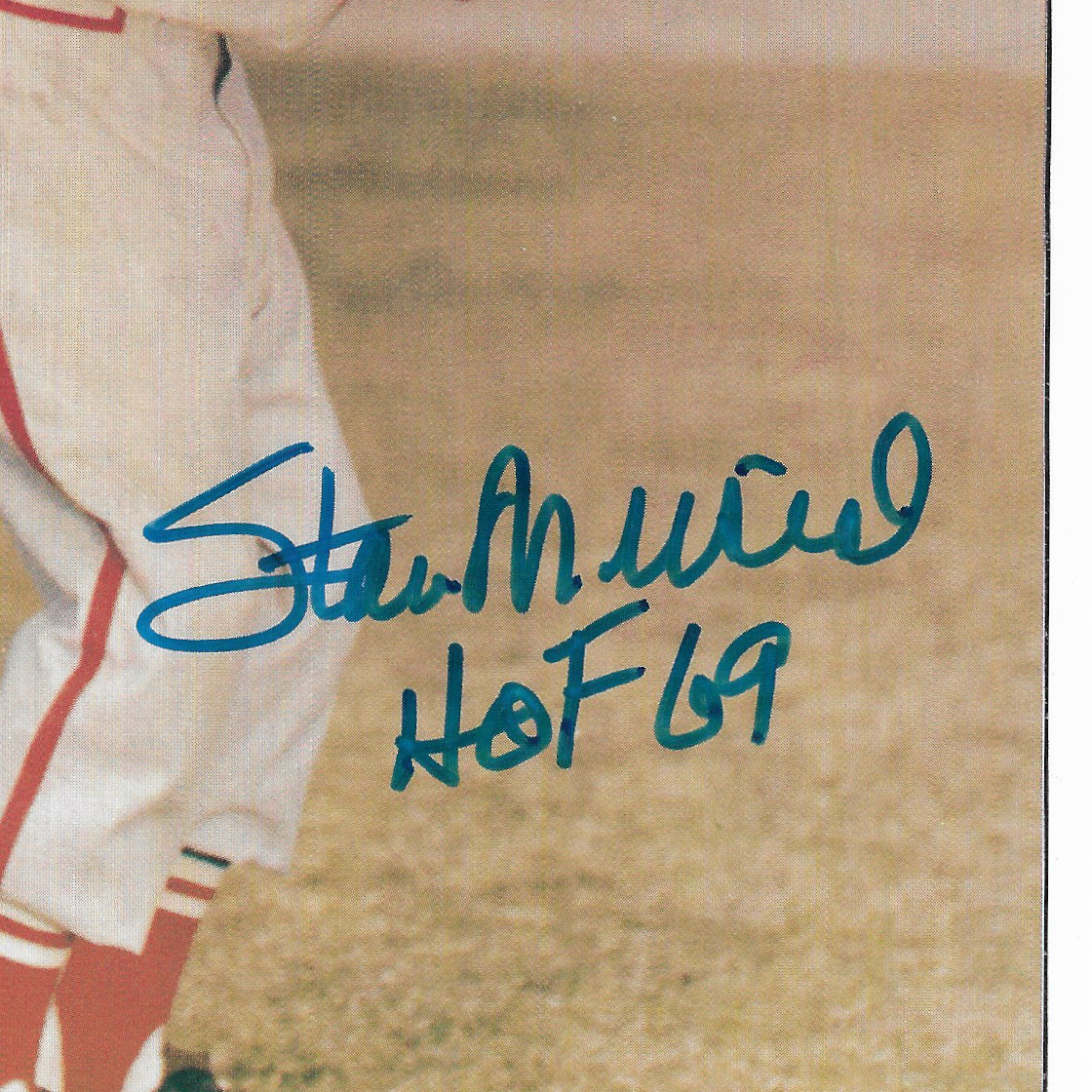 Stan Musial Autographed 8x10 Career Statistics Photo Print (JSA)