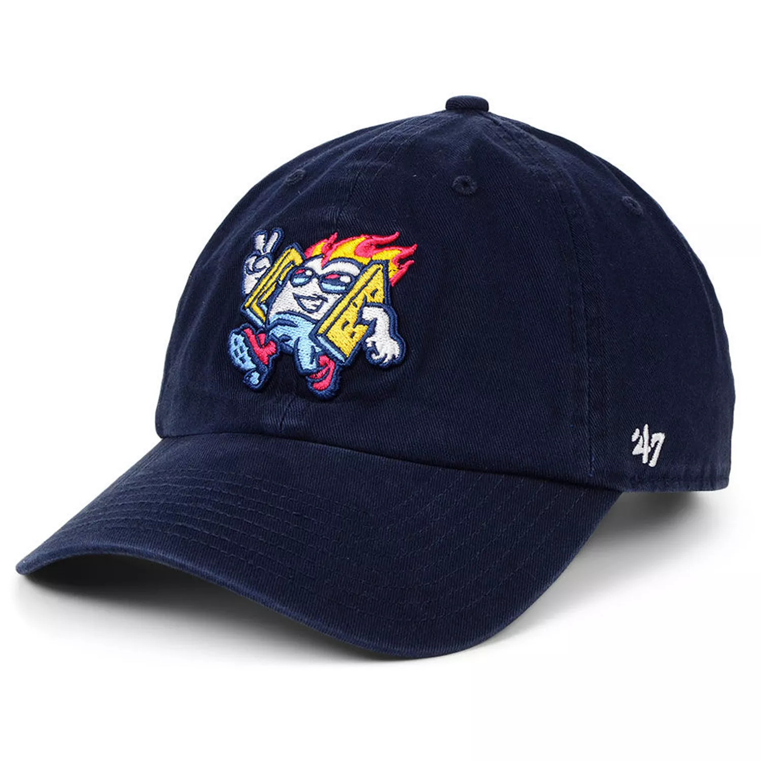 Men’s '47 Brand Rocky Mountain Vibes Milb Team Logo Clean Up Navy Adjustable Cap