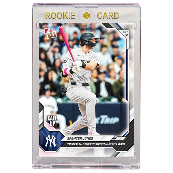 Spencer Jones New York Yankees 2026 Topps Now # 186 Rookie Card