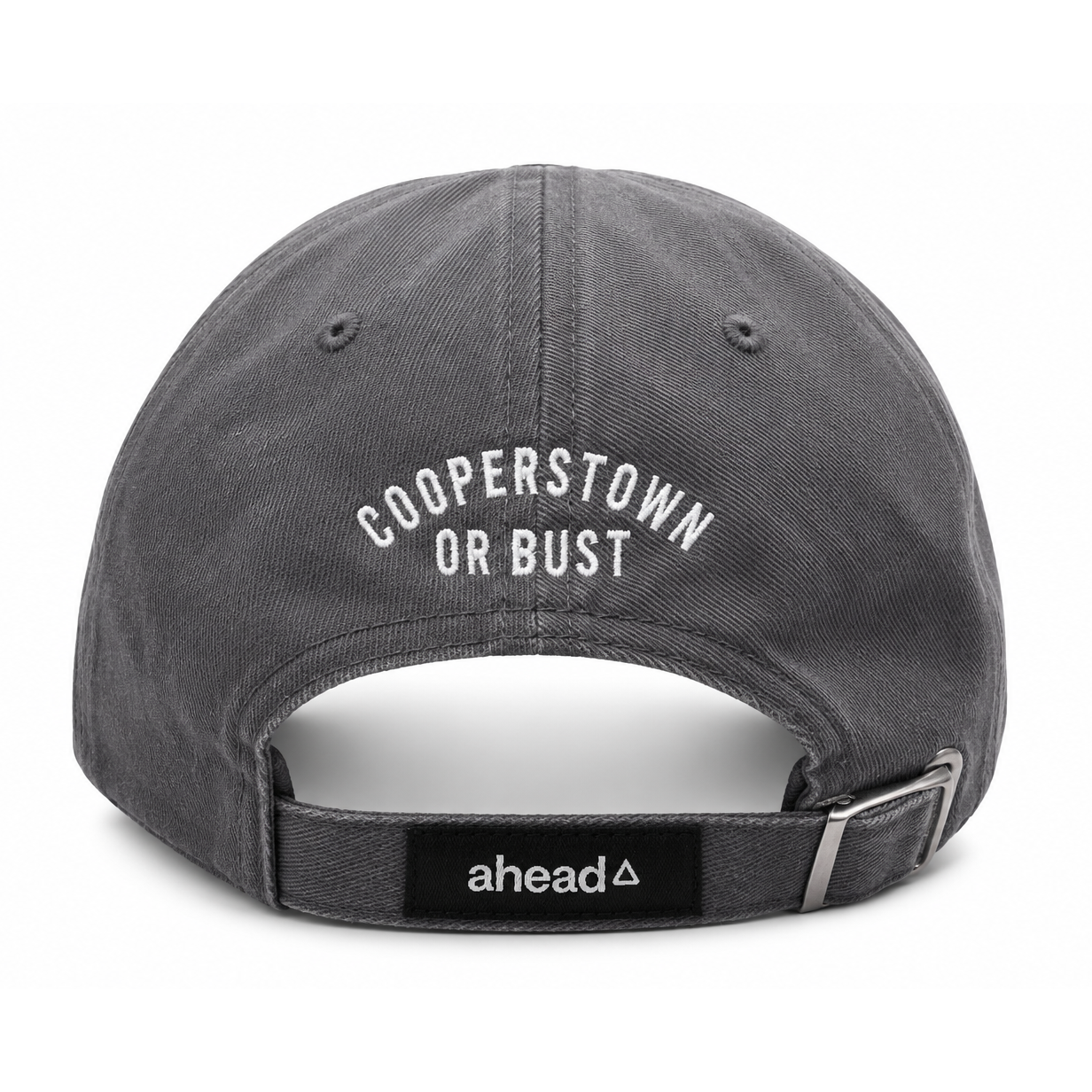 Unisex Baseball Hall of Fame Road Trip Adjustable Grey Cap