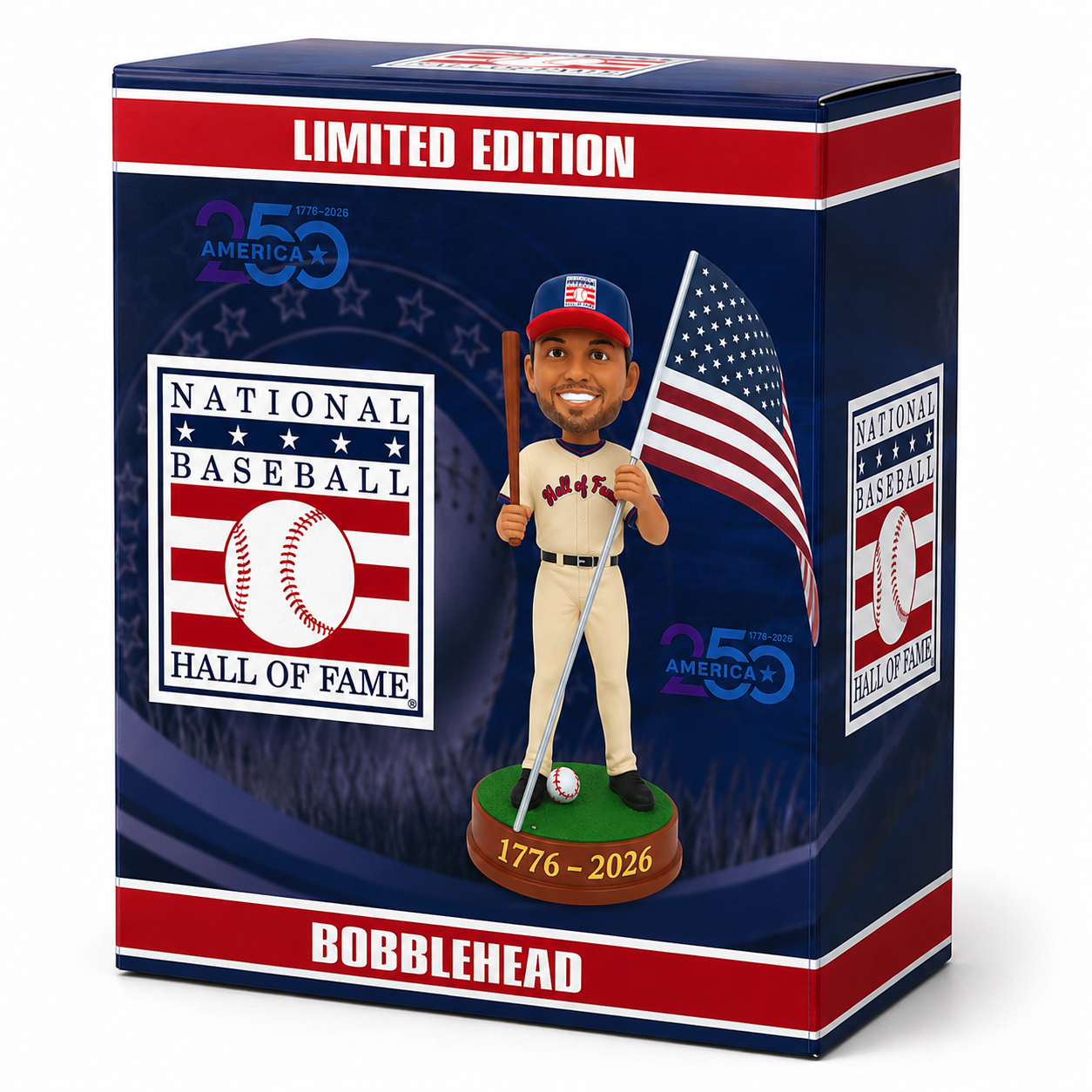 Baseball Hall of Fame America 250 Limited Edition Bobblehead Ltd to 250