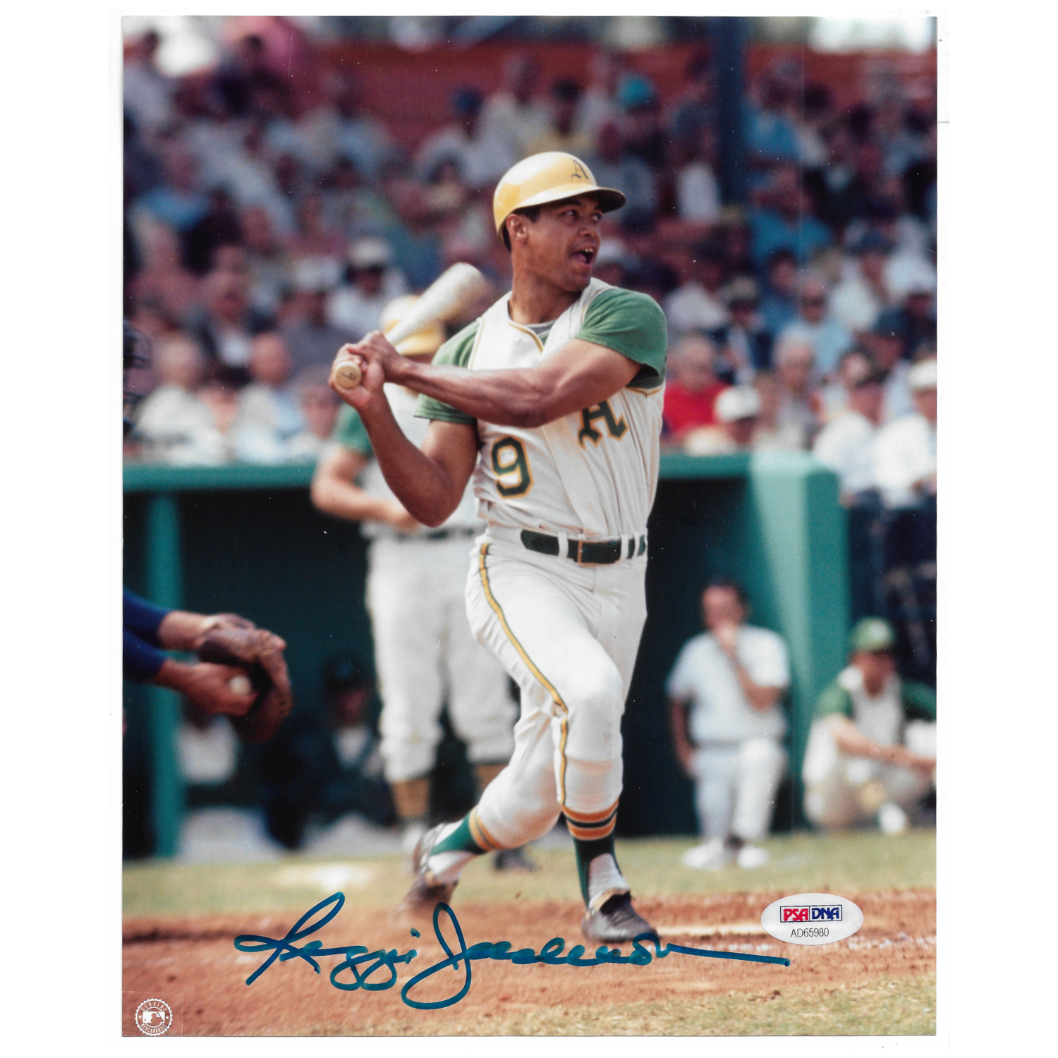Reggie Jackson Autographed 8x10 Photograph (PSA-80)