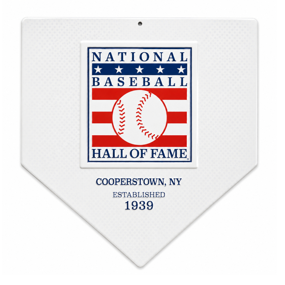 Baseball Hall of Fame Home Plate Metal Wall Art