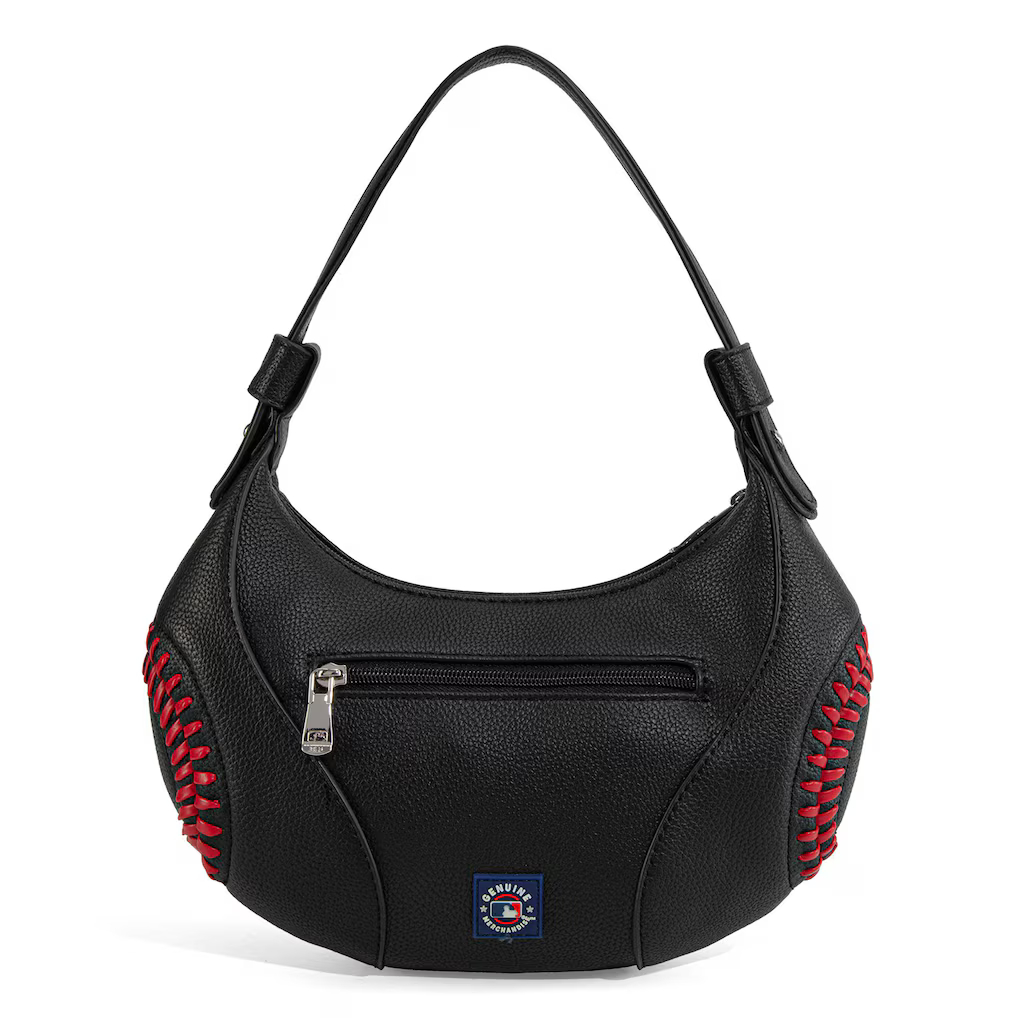 Boston Red Sox Baseball Stitches Black Shoulder Bag