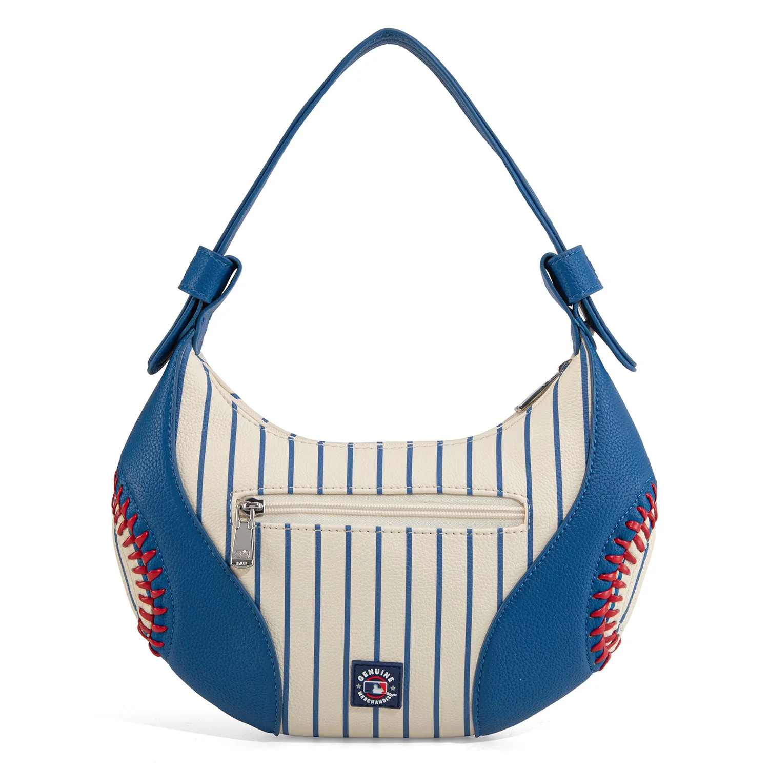 Los Angeles Dodgers Baseball Stitches Pinstripe Shoulder Bag