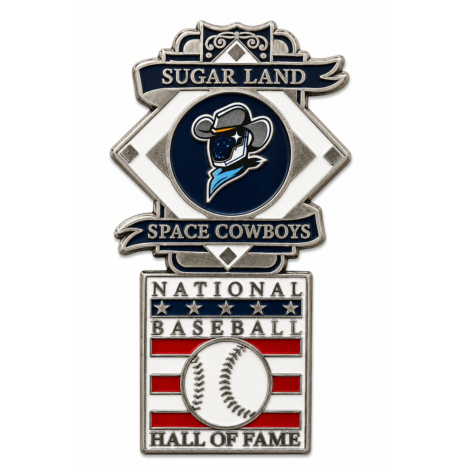 Sugar Land Space Cowboys Baseball Hall of Fame Exclusive Collector’s Pin