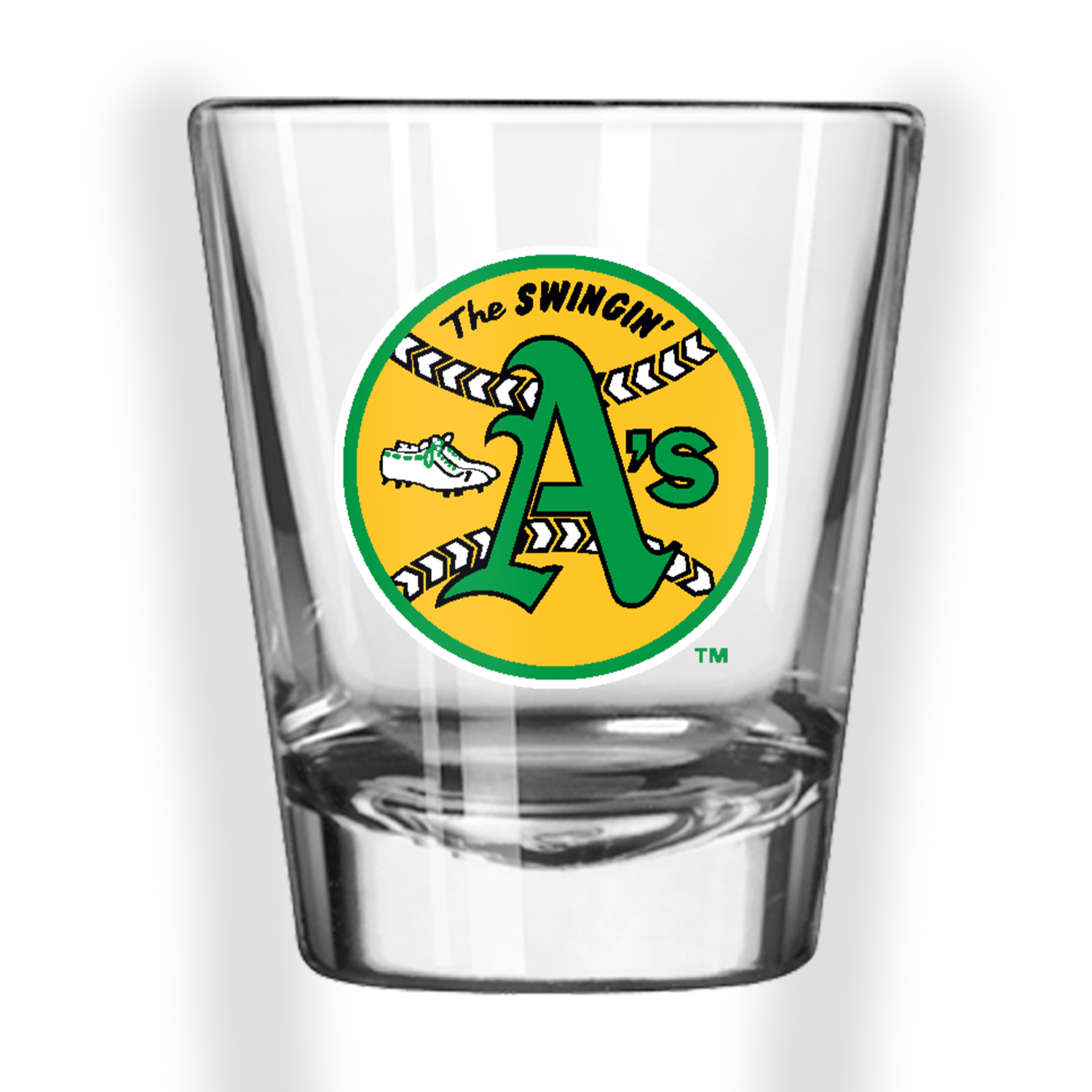 Oakland Athletics Vintage Logo 2 ounce Shot Glass