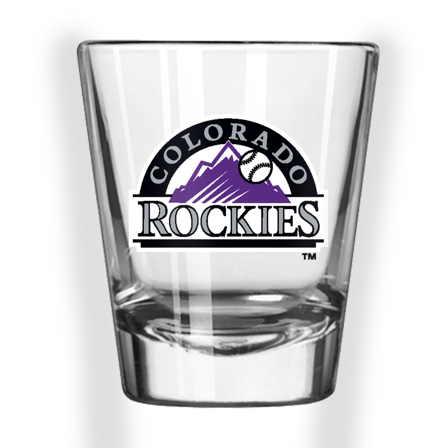 Colorado Rockies Vintage Logo 2 ounce Shot Glass