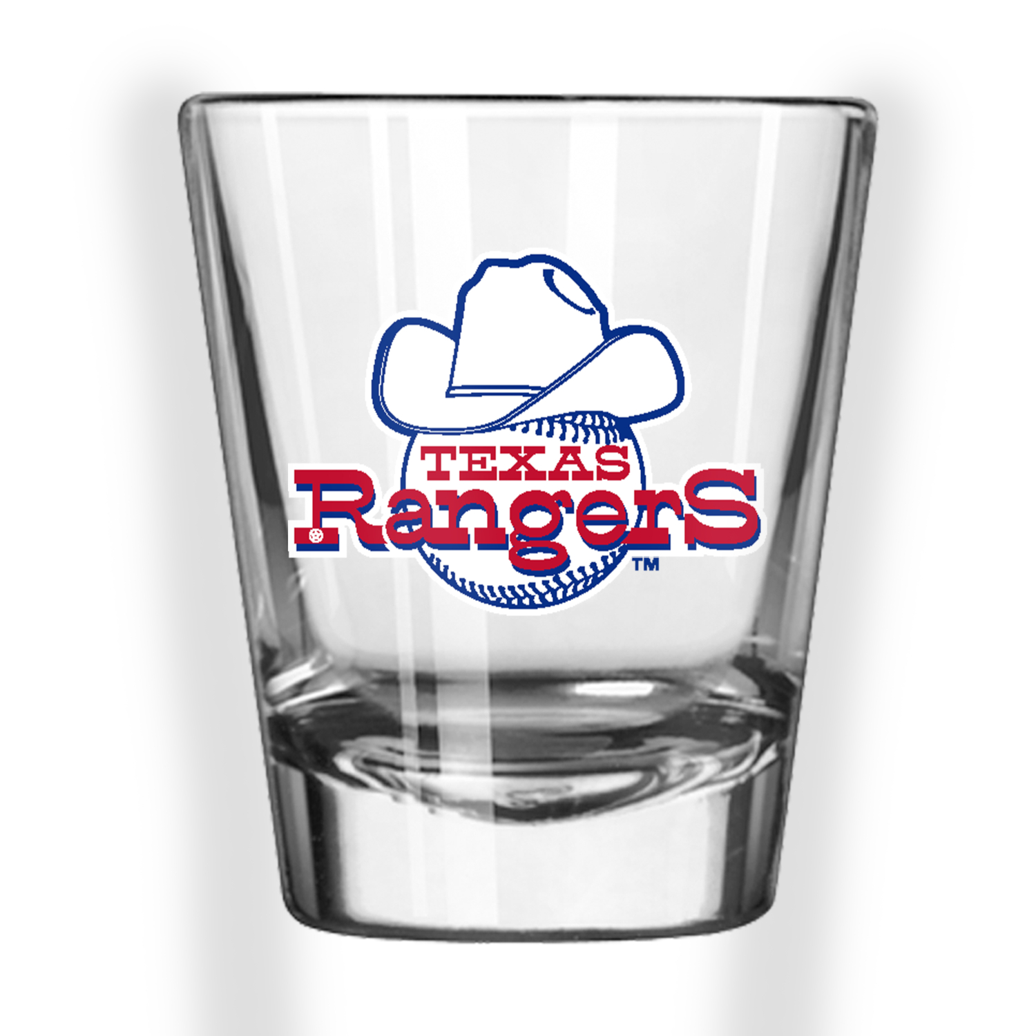 Texas Rangers Vintage Logo 2 ounce Shot Glass
