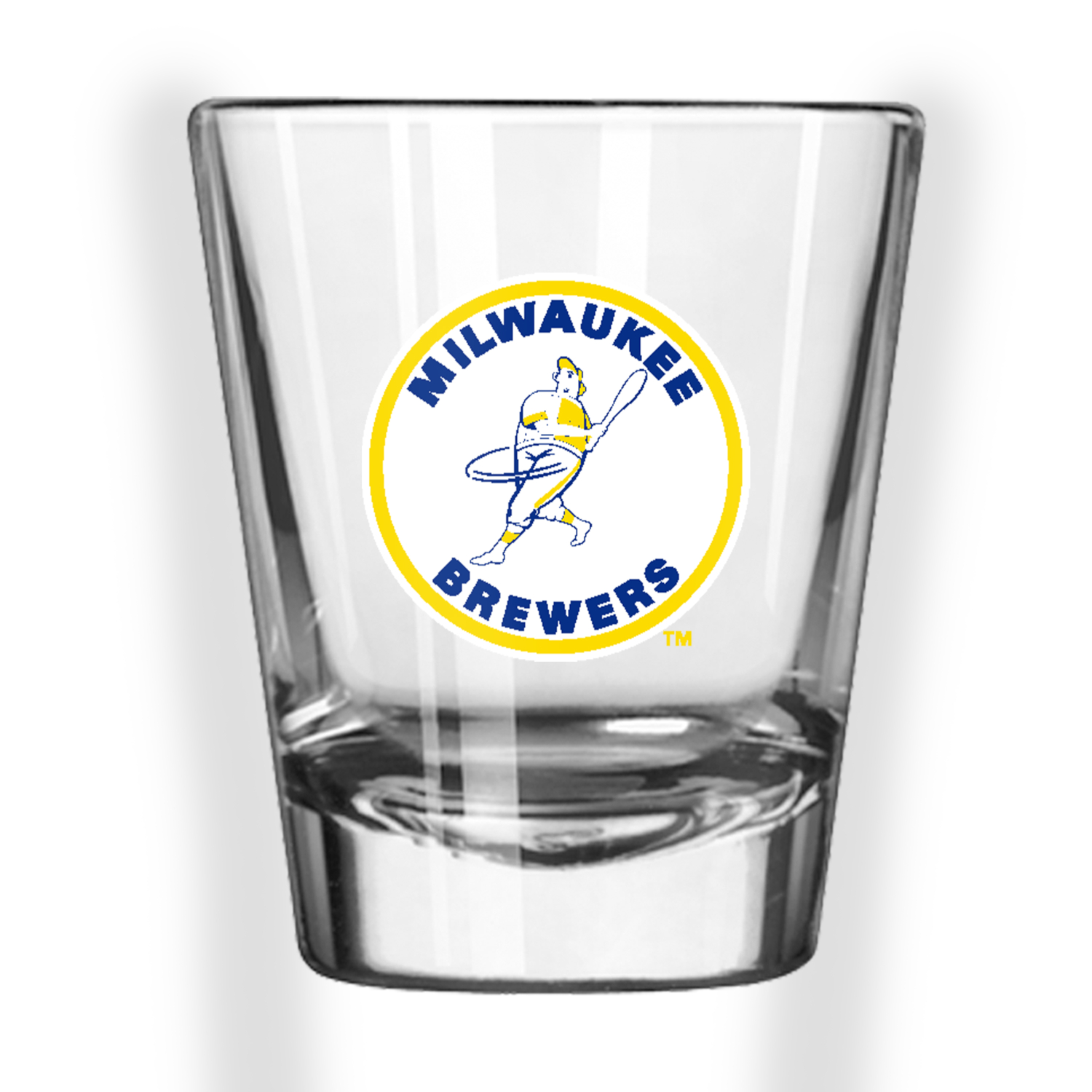 Milwaukee Brewers Vintage Logo 2 ounce Shot Glass