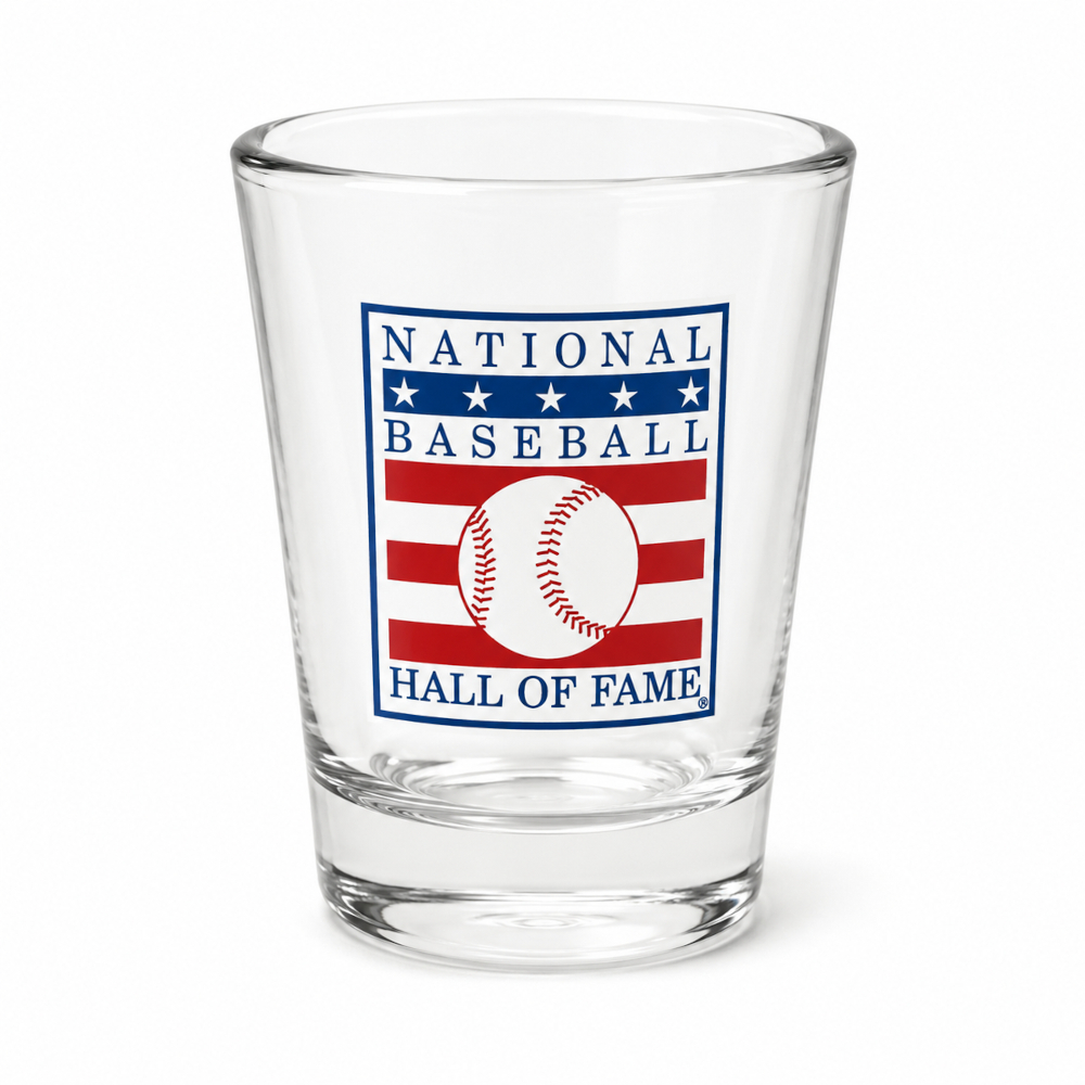 Baseball Hall of Fame 4 ounce Baseball Scoring Jumbo Shot Glass