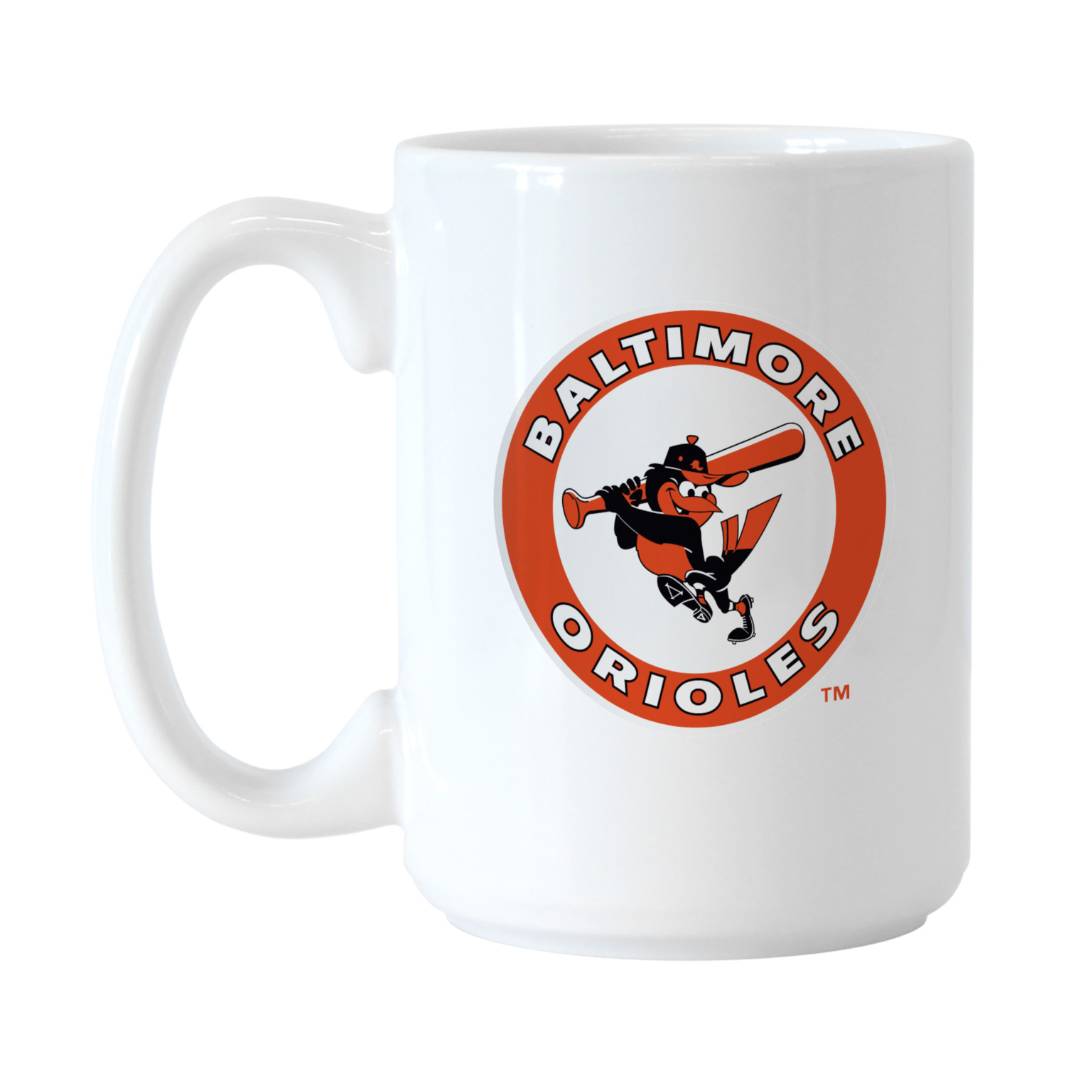 Baltimore Orioles Vintage Logo 15 ounce Ceramic Mug