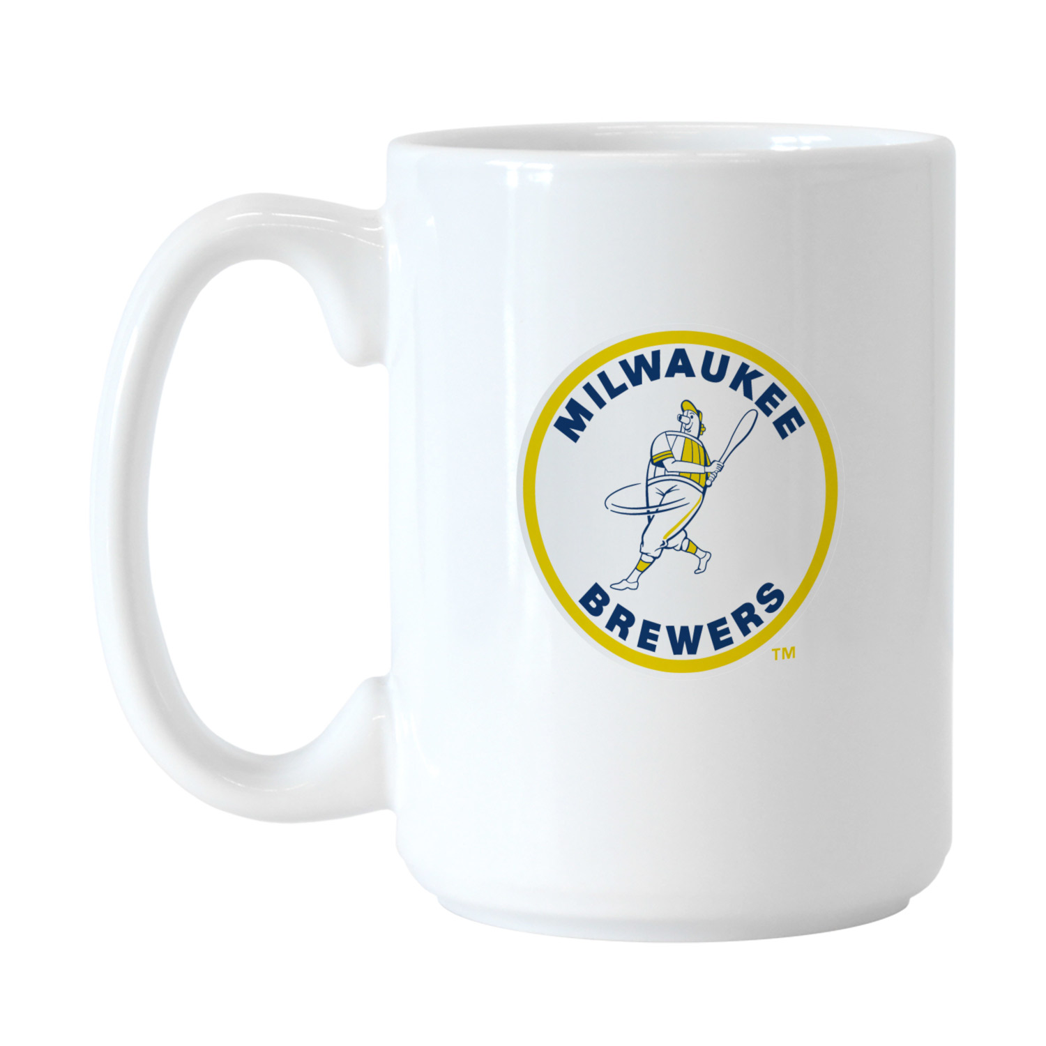 Milwaukee Brewers Vintage Logo 15 ounce Ceramic Mug
