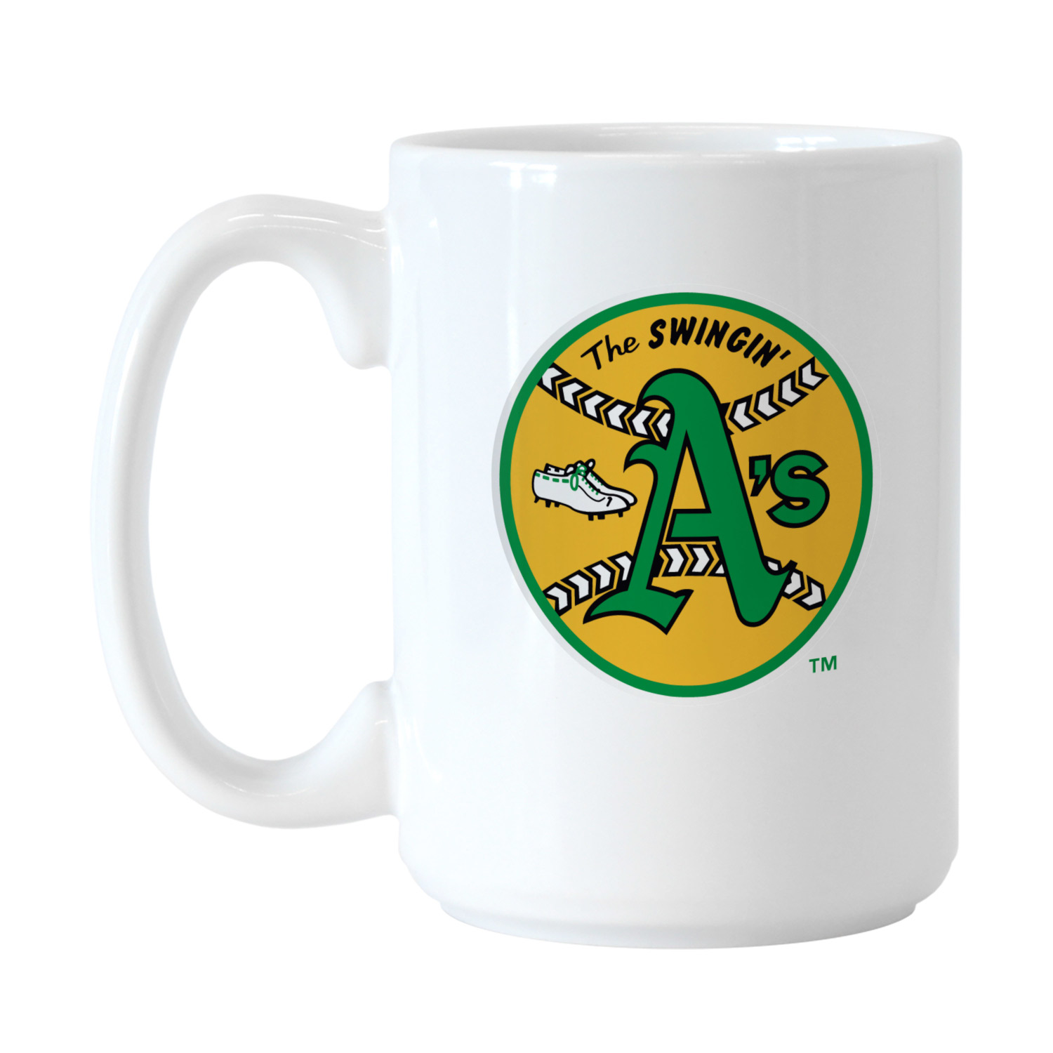 Oakland Athletics Vintage Logo 15 ounce Ceramic Mug