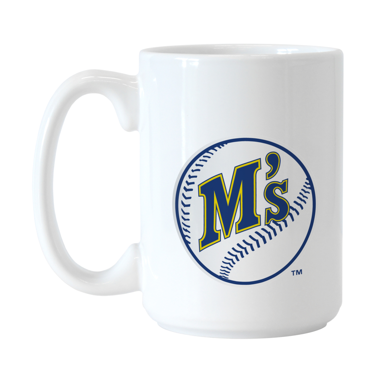 Seattle Mariners Vintage Logo 15 ounce Ceramic Mug