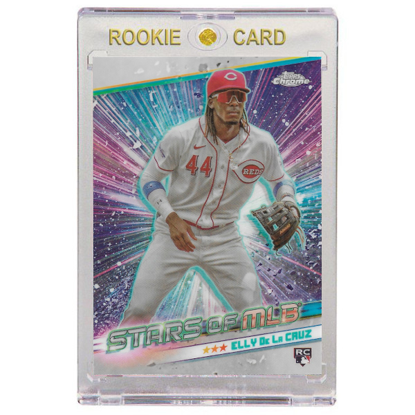 Elly De La Cruz Cincinnati Reds 2024 Topps Chrome Stars of MLB # 23 Rookie Card