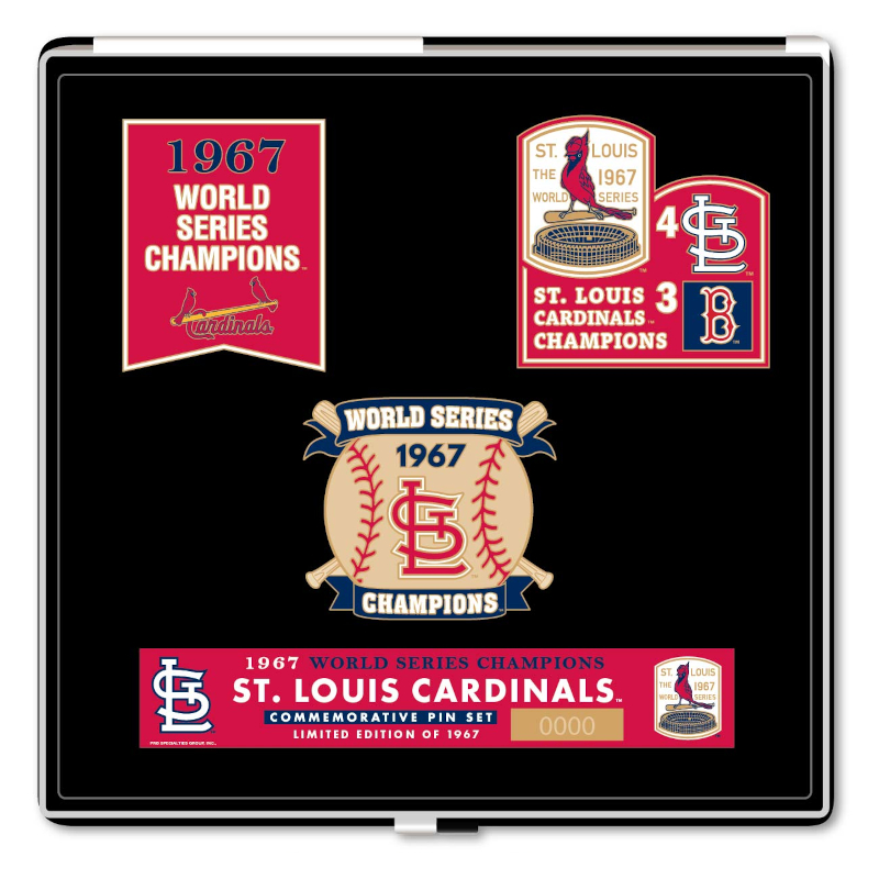 1967 St. Louis Cardinals World Series Champions Limited Edition Pin Set