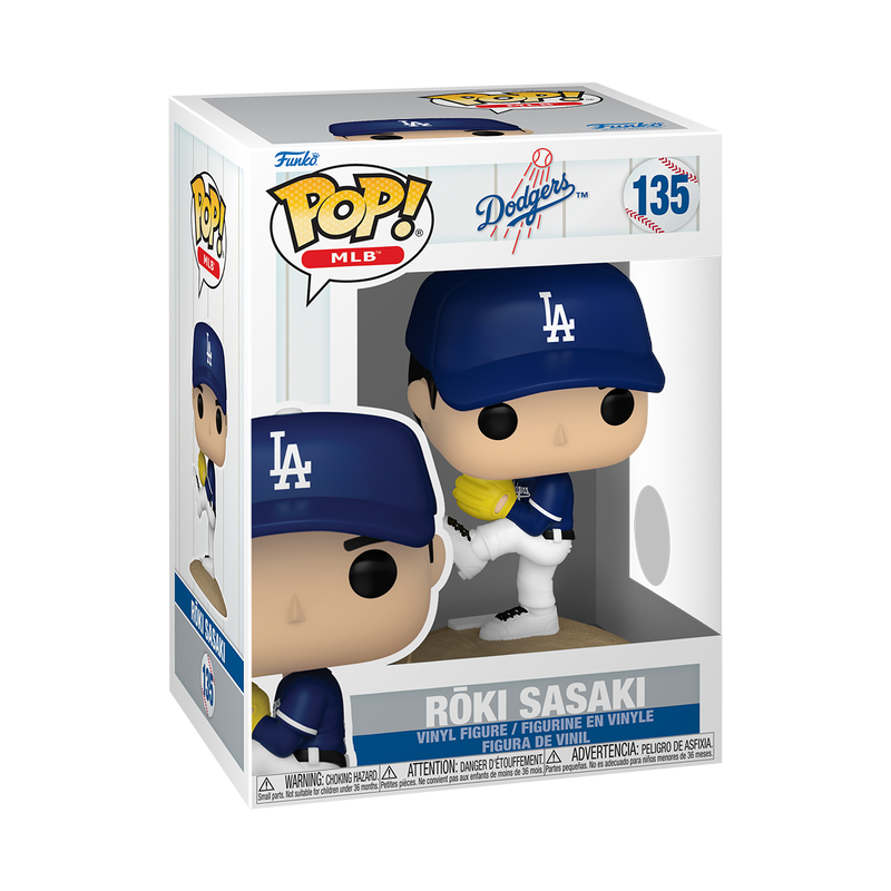 Roki Sasaki Los Angeles Dodgers Funko Pop! Vinyl Figure # 135