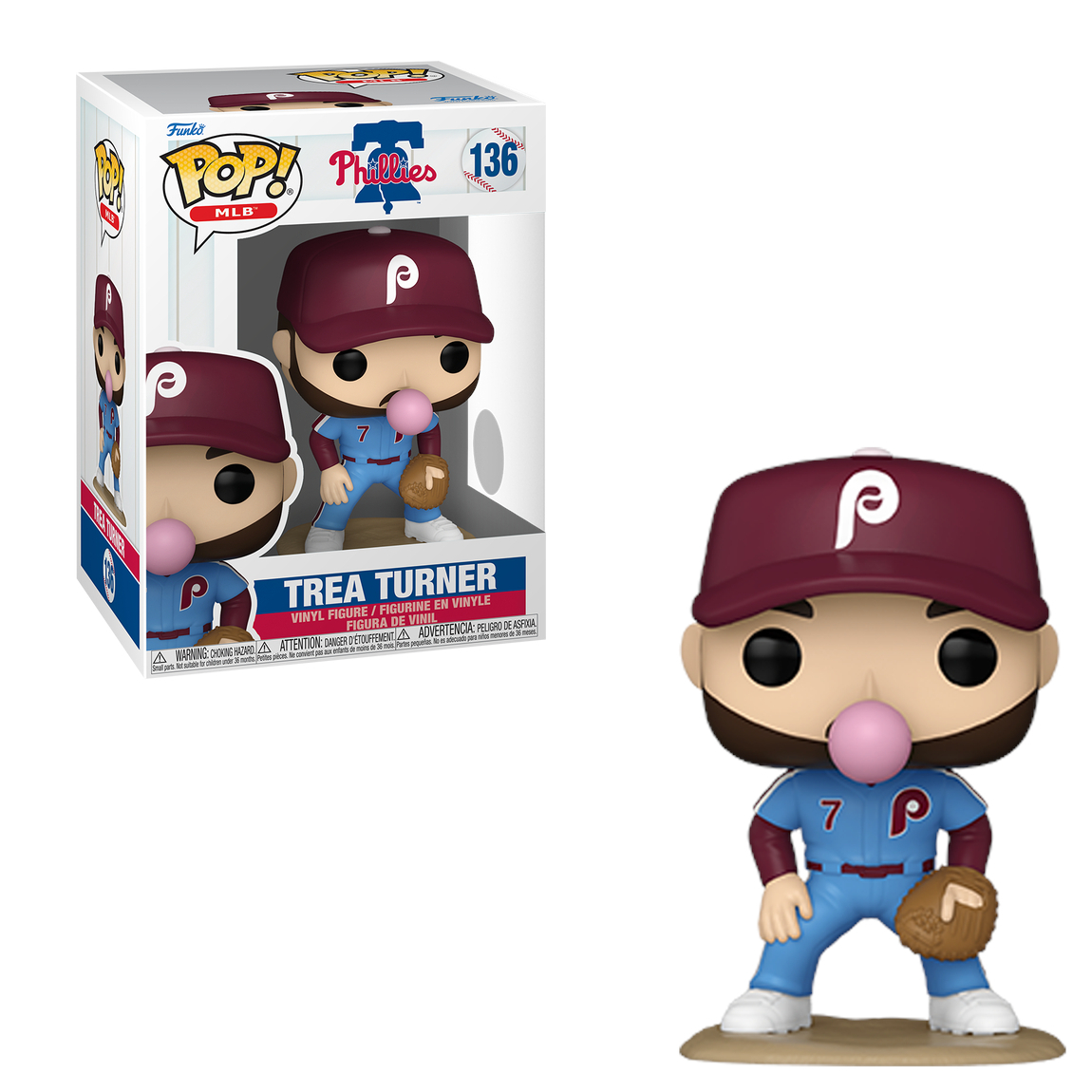 Trea Turner Philadelphia Phillies Funko Pop! Vinyl Figure # 136