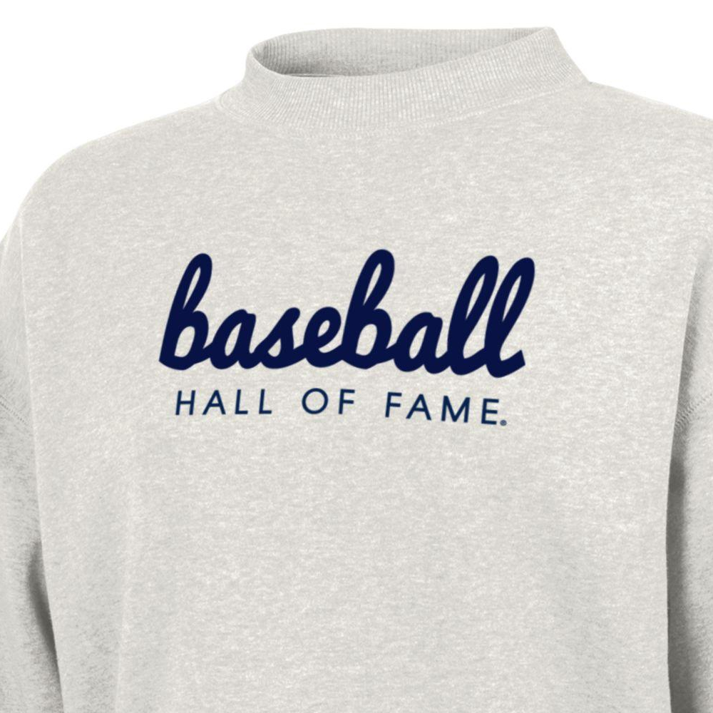 Women’s Champion Baseball Hall of Fame Mock Neck Pebblestone Crew Sweatshirt