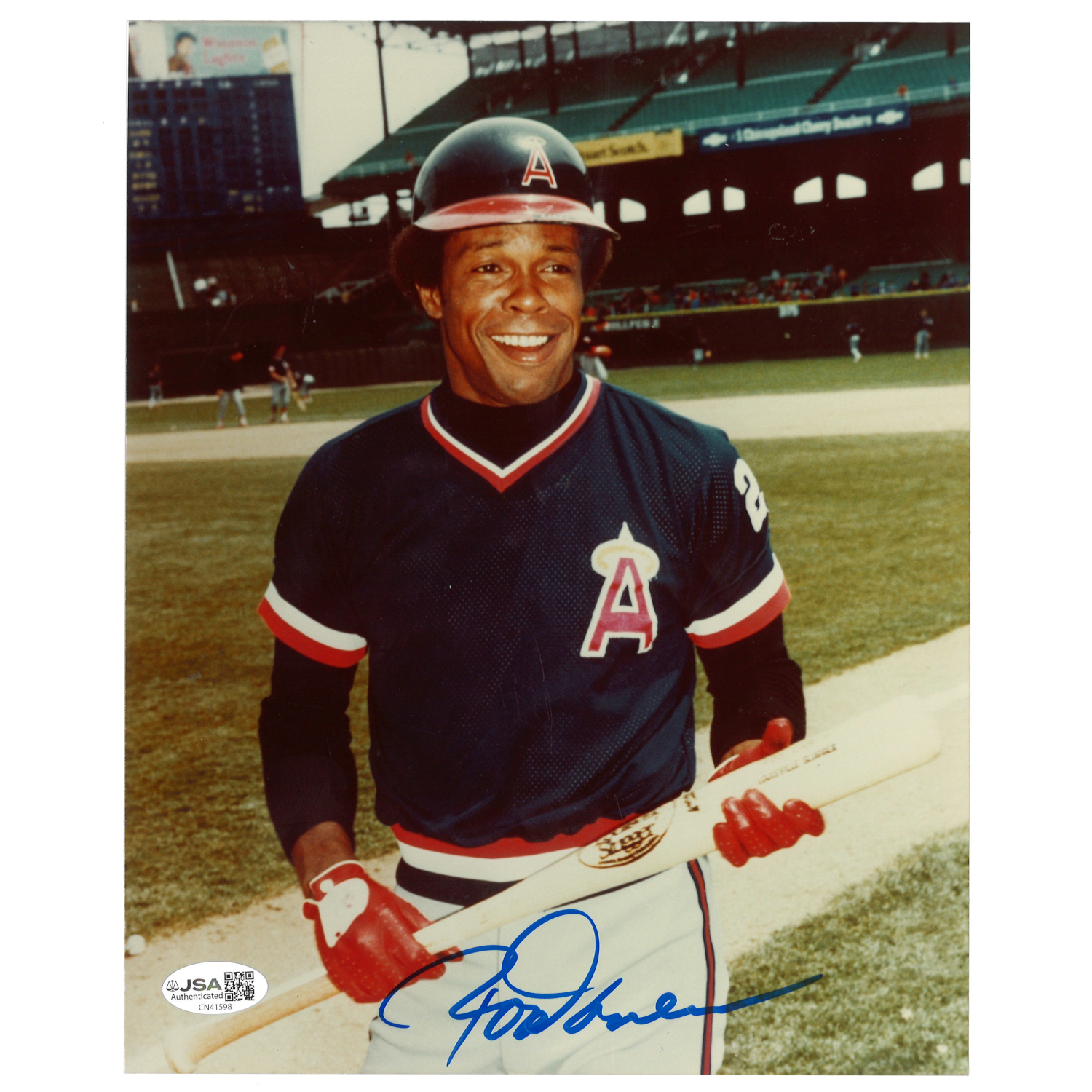 Rod Carew Autographed 8x10 Photograph (JSA-98)