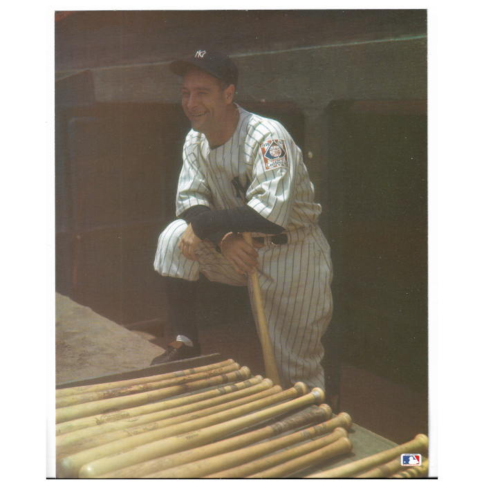 Lou Gehrig Vintage Image 1989 Photocard 8x10 - Pose 1