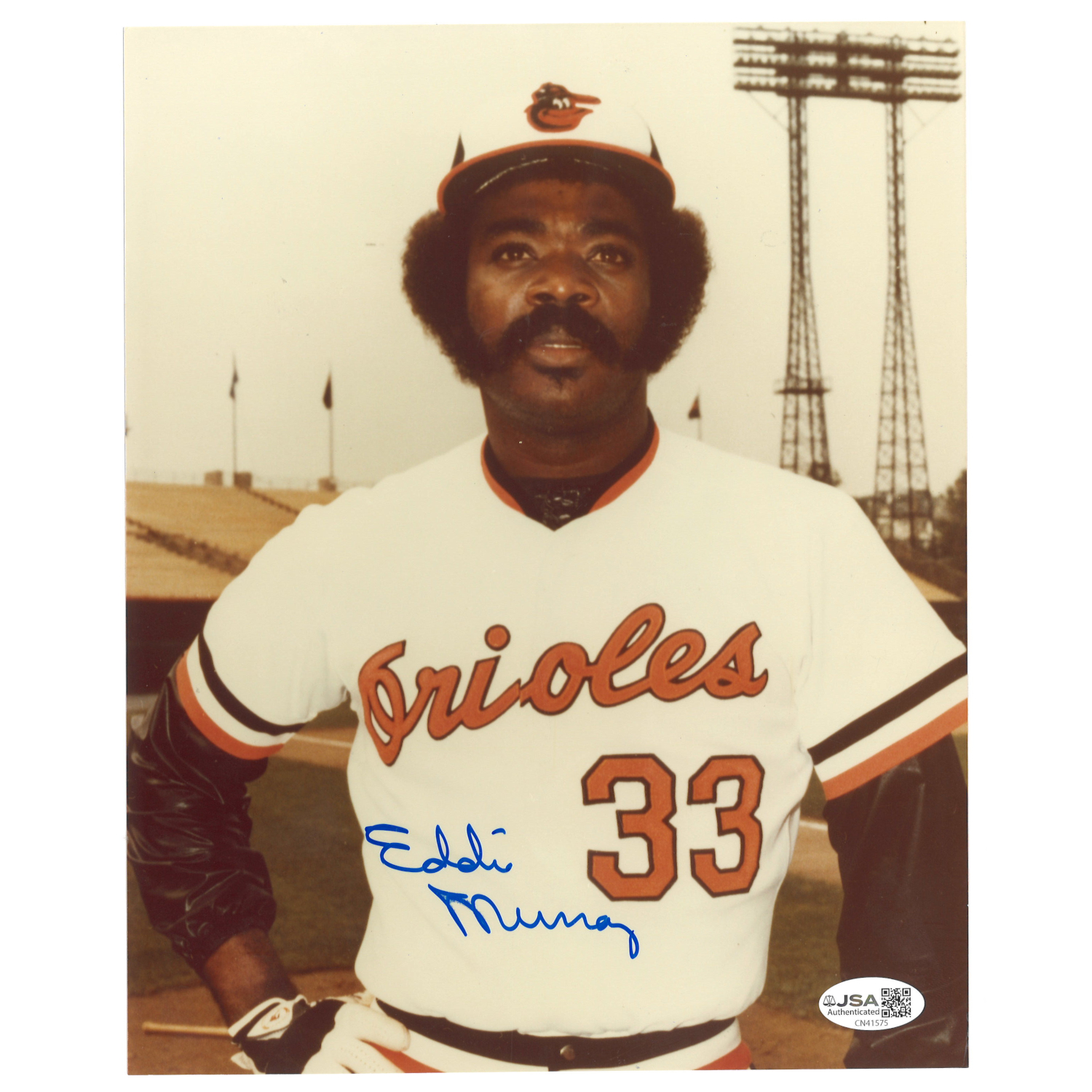 Eddie Murray Autographed 8x10 Photograph (JSA-75)